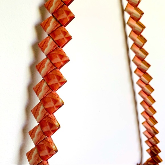 Vintage Handmade Recycled Pink Bubble Gum Wrapper Purse Crossbody Bag - Picture 4 of 8